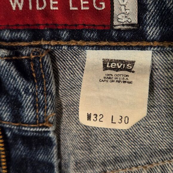 Vintage Y2K Levi's SilverTab Jeans Loose Wide Leg 31x29 Made in USA (Tag 32x30) - Picture 7 of 14